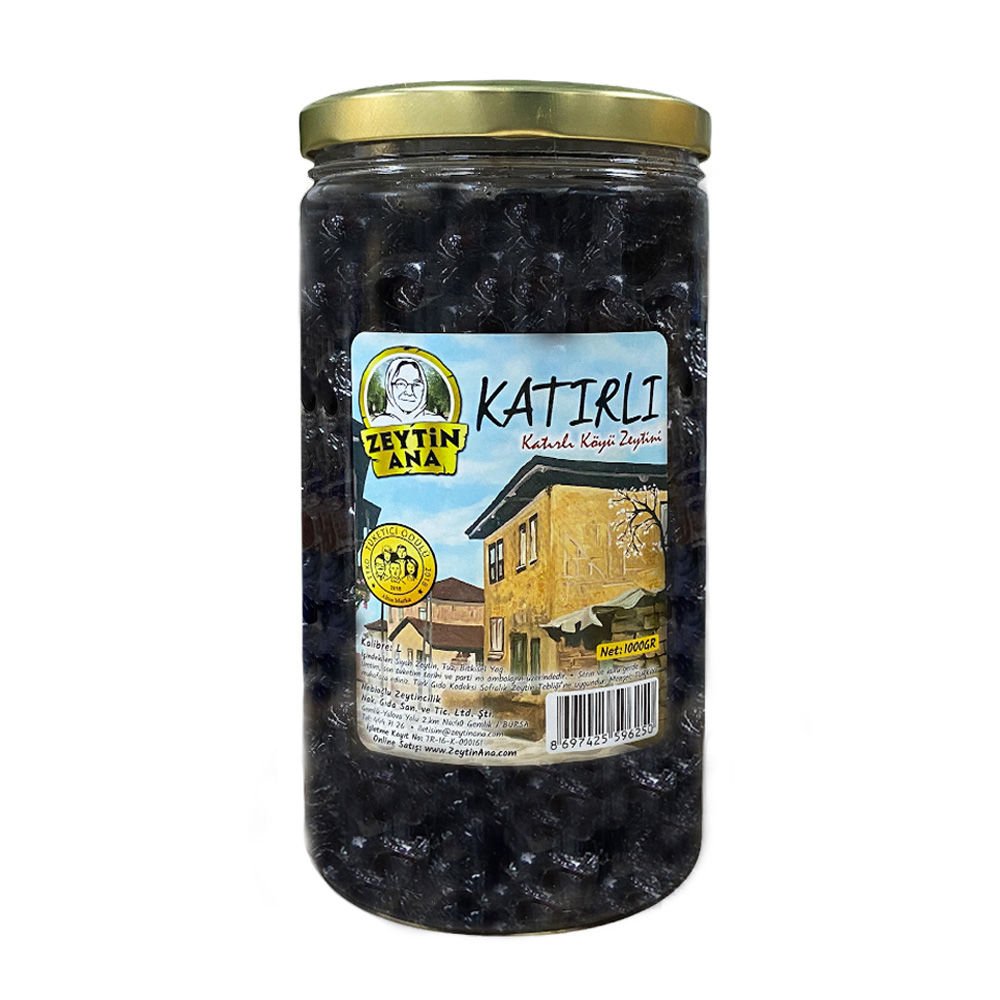 Zeytin Ana Schwarze Oliven - Katırlı 1000 g