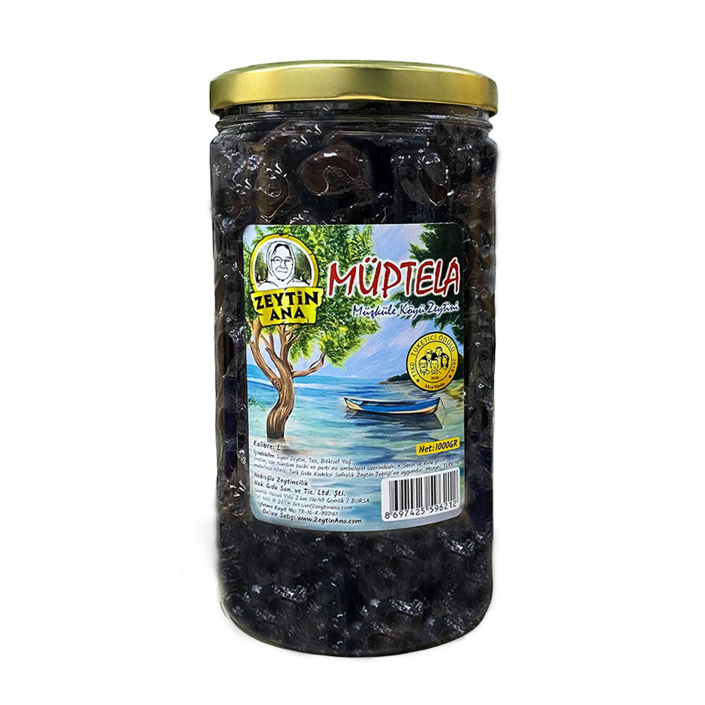 Zeytin Ana Schwarze Oliven Müptela 1000 g