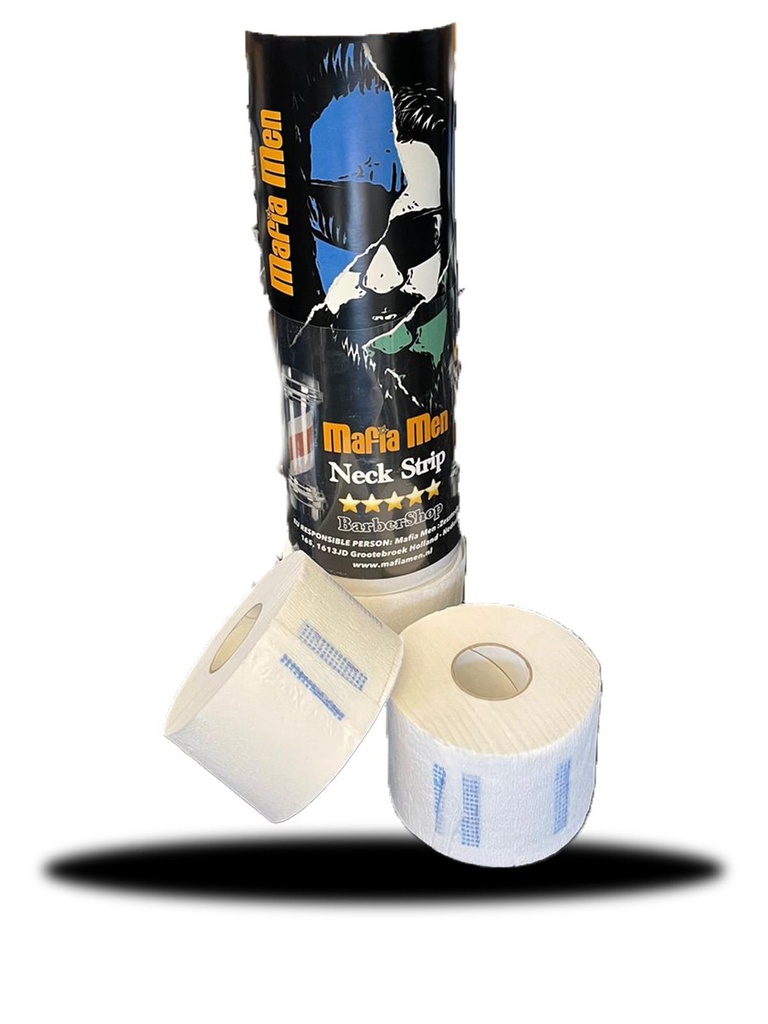 Mafia Men Neck Strip Papierrollen für Barbiere