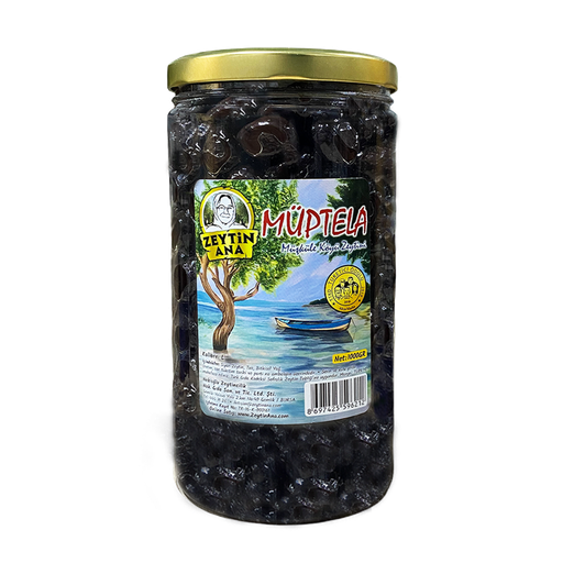 [427-0060] Zeytin Ana Schwarze Oliven Müptela 1000 g